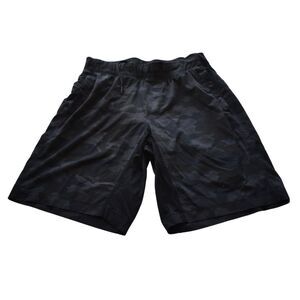 Lululemon Lined Athletic Shorts Camo Gym Running Lounge Mens Large